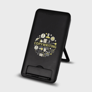 Recycled Plastic Wireless Charging Pad with Phone Stand