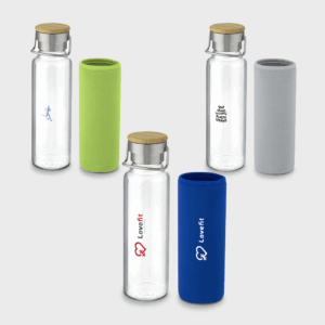 Thor glazen fles met hoes van neopreen | 660 ml