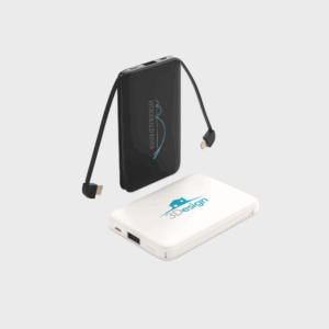 Pocket Powerbank with Integrated Cables 5.000 mAh