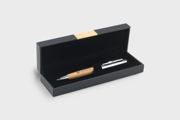 Bamboo pen with case