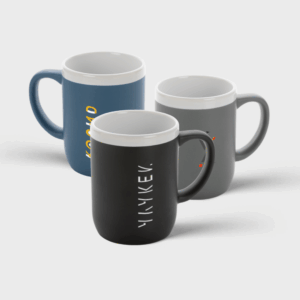 Ceramic Mug with White Rim