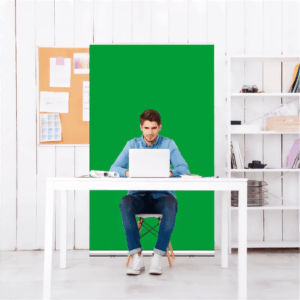 Green screen roller banner