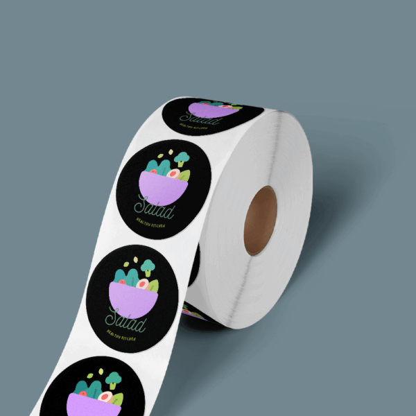 Voedselveilige stickers op rol