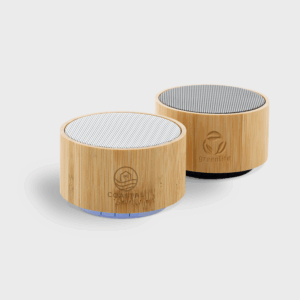 RCS gerecycled plastic en bamboe 3W draadloze luidspreker