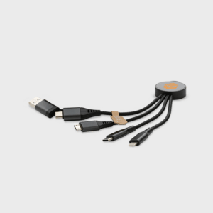 Terra RCS recycled aluminium 6-in-1 oplaadkabel