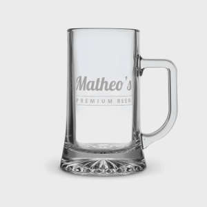 Personalised Engraved Glass Tankard
