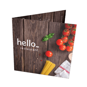 Half Fold Menus