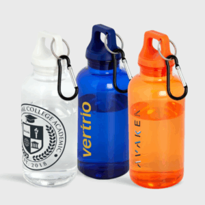 Oregon waterfles van RCS gerecycled plastic met karabijnhaak 400 ml
