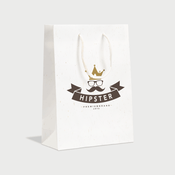 Leaf It Recycled Paper and Straw Gift Bag