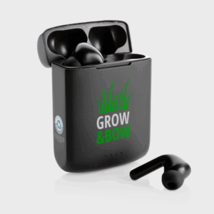 Skywave RCS Recycled Plastic Solar Earbuds