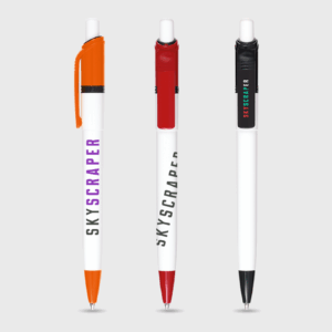 Pen with Coloured Tip and Clip