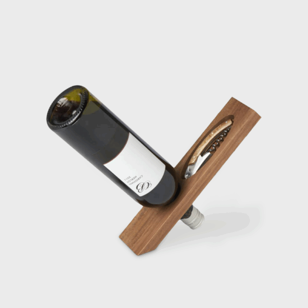 Acacia Wood Vino Wine Holder Set